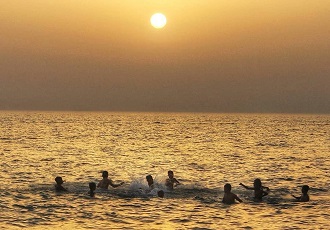 Swimming in Persian Gulf